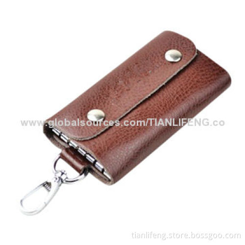 Leather Key Wallet, Measures 10.5 x 5cm
